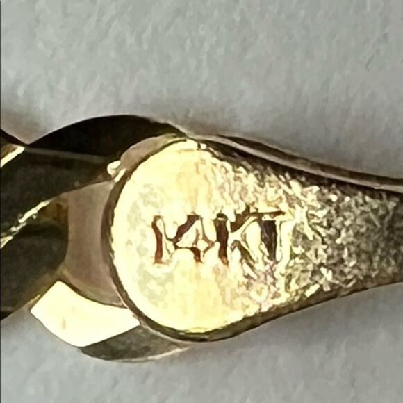 14k Solid Yellow Curb Concave cuban Chain Necklace | 3.5 mm | Real Gold Cuban | - Picture 7 of 9